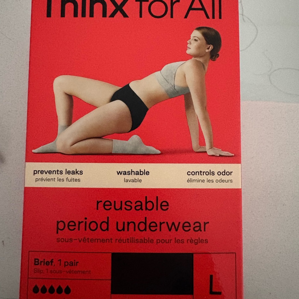 Black Reusable Period Underwear